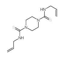 N,N-diprop-2-enylpiperazine-1,4-dicarbothioamide结构式