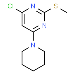 4-CHLORO-2-(METHYLTHIO)-6-(PIPERIDIN-1-YL)PYRIMIDINE结构式
