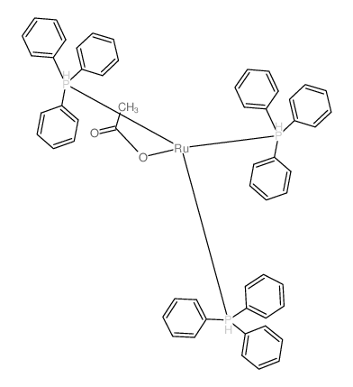 acetic acid; ruthenium monohydride; triphenylphosphanium结构式