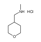 N-甲基-1-(四氢-2H-吡喃-4-基)甲胺盐酸结构式