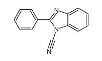 2-phenylbenzimidazole-1-carbonitrile结构式