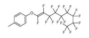 1-(1,2,3,3,4,4,5,5,6,6,7,7,8,8,9,9,9-heptadecafluoronon-1-enoxy)-4-methylbenzene Structure