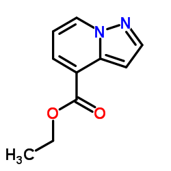 吡唑并[1,5-a]吡啶-4-羧酸乙酯结构式