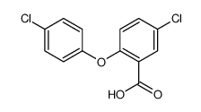 2-(4-氯苯氧基)-5-氯苯甲酸结构式