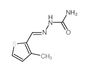 Hydrazinecarboxamide,2-[(3-methyl-2-thienyl)methylene]-结构式