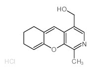 (1-methyl-7,8-dihydro-6H-chromeno[2,3-c]pyridin-4-yl)methanol,hydrochloride结构式