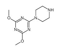 2,4-dimethoxy-6-piperazin-1-yl-1,3,5-triazine Structure