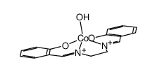 N,N'-bis(salicylidene)ethylenediaminatocobalt(III) hydroxide Structure