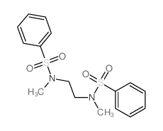 Benzenesulfonamide,N,N'-1,2-ethanediylbis[N-methyl- Structure