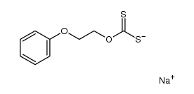 sodium O-(2-phenoxyethyl) carbonodithioate Structure