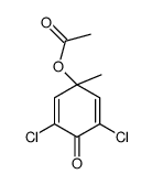 (3,5-dichloro-1-methyl-4-oxocyclohexa-2,5-dien-1-yl) acetate结构式