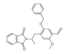 5-benzyloxy-2-methoxy-4-(2-phthalimido-propyl)-benzaldehyde Structure