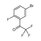 1-(5-溴-2-氟苯基)-2,2,2-三氟乙酮结构式