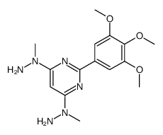 4,6-bis(1-methylhydrazinyl)-2-(3,4,5-trimethoxyphenyl)pyrimidine Structure