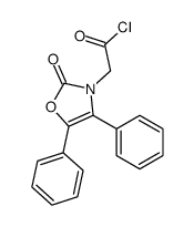 2-(2-oxo-4,5-diphenyl-1,3-oxazol-3-yl)acetyl chloride结构式