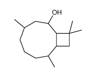 2,6,10,10-tetramethylbicyclo[7.2.0]undecan-8-ol结构式