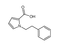 1-(2-phenylethyl)pyrrole-2-carboxylic acid结构式