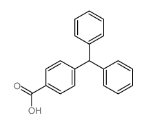 Benzoicacid, 4-(diphenylmethyl)-结构式