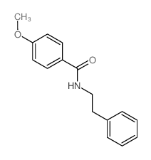 4-methoxy-N-phenethyl-benzamide结构式