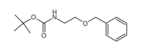 2-benzyloxy-N-Boc-ethylamine Structure