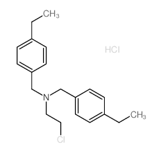 Benzenemethanamine,N-(2-chloroethyl)-4-ethyl-N-[(4-ethylphenyl)methyl]-, hydrochloride (1:1) Structure