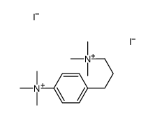 trimethyl-[3-[4-(trimethylazaniumyl)phenyl]propyl]azanium,diiodide结构式