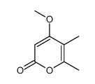 4-methoxy-5,6-dimethylpyran-2-one结构式
