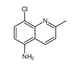 8-chloro-2-methylquinolin-5-amine Structure