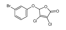 2-(3-bromophenoxy)-3,4-dichloro-2H-furan-5-one结构式