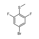 1-Bromo-3,5-difluoro-4-(methylsulfanyl)benzene Structure