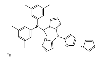 (R)-1-{(SP)-2-[二(2-呋喃基)膦基]二茂铁基}乙基二(3,5-二甲苯基)膦图片