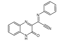 (3-oxo-3,4-dihydro-quinoxalin-2-yl)-phenylimino-acetonitrile Structure