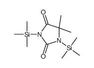 5,5-dimethyl-1,3-bis(trimethylsilyl)imidazolidine-2,4-dione结构式