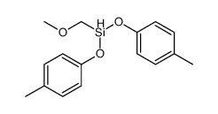 methoxymethyl-bis(4-methylphenoxy)silane结构式