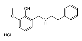 (2-hydroxy-3-methoxyphenyl)methyl-(2-phenylethyl)azanium,chloride结构式