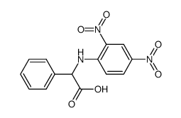 DL-α-(2,4-Dinitrophenylamino)phenylessigsaeure Structure
