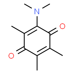 2-(Dimethylamino)-3,5,6-trimethyl-2,5-cyclohexadiene-1,4-dione Structure