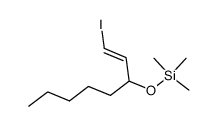 1-iodo-3-trimethylsilyloxy-trans-1-octene结构式