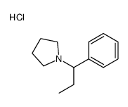 1-(1-phenylpropyl)pyrrolidine hydrochloride结构式