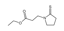 1-Pyrrolidinepropanoic acid,2-thioxo-,ethyl ester结构式