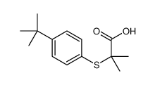 2-(4-tert-butylphenyl)sulfanyl-2-methylpropanoic acid Structure