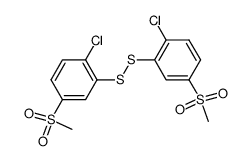bis-(2-chloro-5-methanesulfonyl-phenyl)-disulfide结构式
