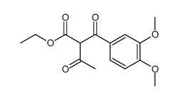 3-oxo-2-veratroyl-butyric acid ethyl ester结构式