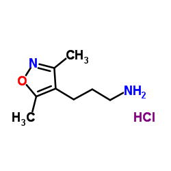 3-(3,5-二甲基异恶唑-4-基)丙-1-胺结构式
