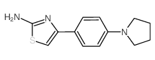 4-[4-(1-吡咯烷基)苯基]-1,3-噻唑-2-基胺结构式