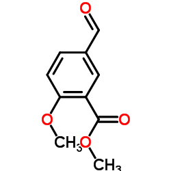 5-甲酰基-2-甲氧基苯甲酸甲酯结构式