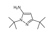 1,3-Di-tert-butyl-1H-pyrazol-5-amine Structure