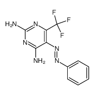 5-phenylazo-6-trifluoromethyl-pyrimidine-2,4-diyldiamine结构式