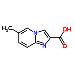 6-甲基咪唑并[1,2-a]吡啶-2-甲酸结构式