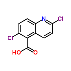2,6-Dichloro-5-quinolinecarboxylic acid Structure
